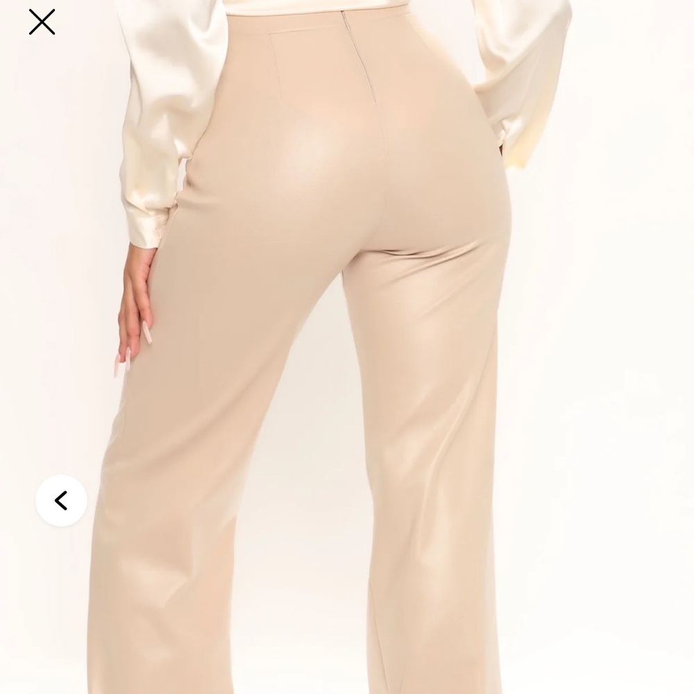 Elegant Cream Women's Pants - Picture 2 of 5